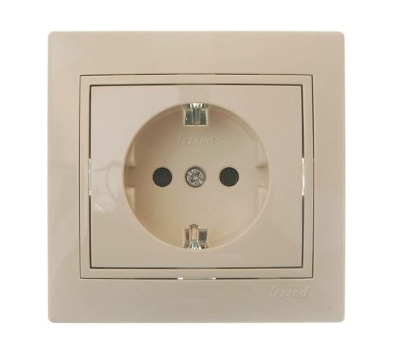 Розетка LEZARD RAIN с/ з керамика крем 703-0303-122 1