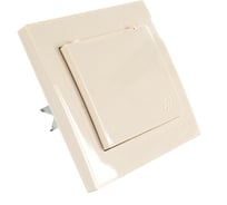Розетка LEZARD RAIN с/ з с крышкой керамика крем 703-0303-123