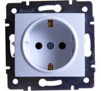 Розетка LEZARD KARINA с/ з керамика белая 707-0288-122