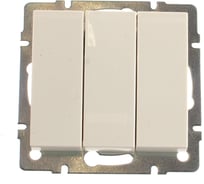 Тройной выключатель LEZARD RAIN крем 703-0388-109