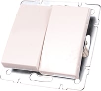 Двойной выключатель LEZARD RAIN белый 703-0288-101