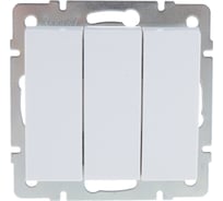 Тройной выключатель LEZARD RAIN белый 703-0288-109