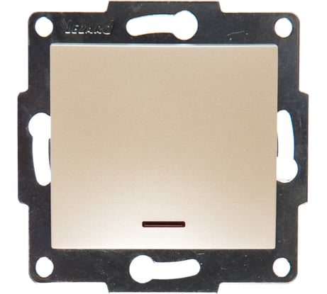 Выключатель с подсветкой LEZARD KARINA жемчужно-белый перламутр 707-3088-111