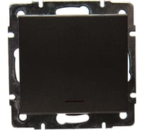 Выключатель с подсветкой LEZARD RAIN цв. черный графит матовый 703-4188-111