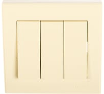 Тройной выключатель LEZARD RAIN крем 703-0303-109