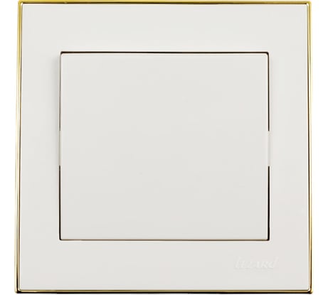 Промежуточный выключатель LEZARD RAIN белый с бок. вст. золото 703-0226-107