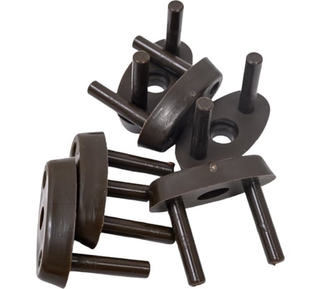 Заглушки для розеток, 100 Baby Safety Baby Safety Коричневые, 10шт. 4670006470624