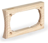 Двухместная накладка на бревно и блокхаус NABREVNO Встраиваемые Kopos. диаметр240 мм, ясень VK2-240