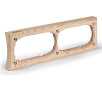 Четверная накладка между бревен NABREVNO Встраиваемые Kopos. диаметр200 мм, ясень VK4-200