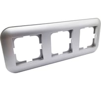 3-местная рамка OVIVO LOFT, серебро, 404-100010-227