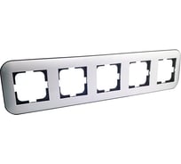 5-местная рамка OVIVO LOFT, белый/черный, 404-010008-250