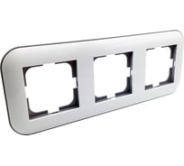 3-местная рамка OVIVO LOFT, белый/серый, 404-010003-227