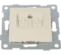 Компьютерная розетка GUSI ELECTRIC Ugra МЕХ RJ45, одинарная, СУ, бежевая С11К1-003