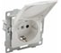 Розетка GUSI ELECTRIC Ugra МЕХ 1-ой с/з с з/ш и крышкой, СУ, 16А, 250В, белый С11Р91-001 2