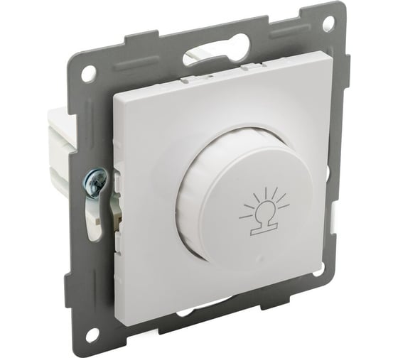 Диммер GUSI ELECTRIC Ugra 500 W, СУ, белый С11Д6-001