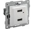 Розетка USB GUSI ELECTRIC Ugra двойная, СУ, белая С11USB2-001 2