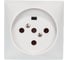 Розетка Legrand встраиваемая 3К+Н+З 20 А 80x80 мм на винтах белый 055427 1