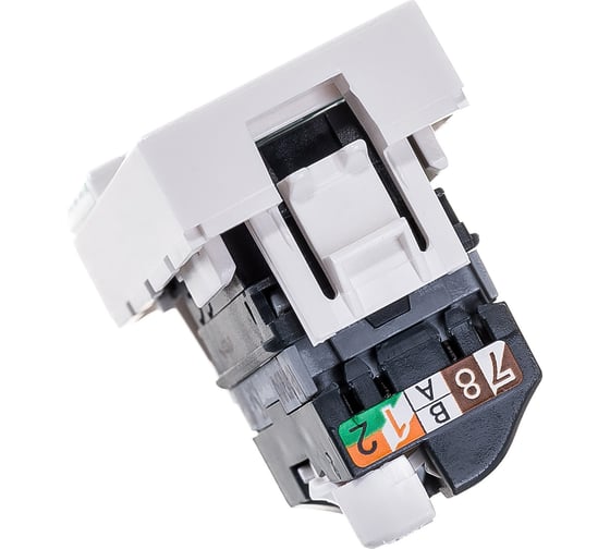 Розетка Legrand RJ 45 Программа Mosaic категория 5е UTP 1 модуль белый 076551