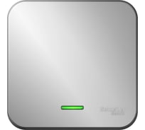 1-клавишный выключатель Systeme Electric Blanca открытая установка, без пласт. алюминий с подсветкой, 10а BLNVA101103