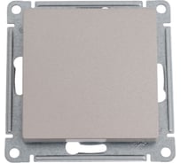 1-клавишный выключатель Systeme Electric Atlasdesign шампань 2-полюсный, 10а, механизм ATN000521