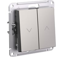 Выключатель жалюзи Systeme Electric Atlasdesign шампань 2-кл., 10а, механизм ATN000519