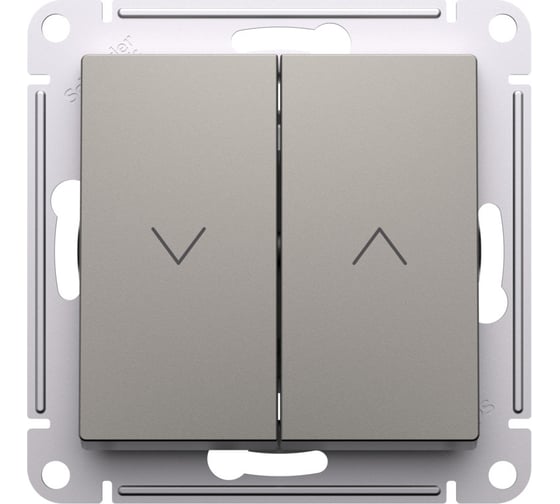 Выключатель жалюзи Systeme Electric Atlasdesign шампань 2-кл., 10а, механизм ATN000519