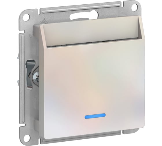 Карточный выключатель Systeme Electric Atlasdesign жемчуг 10а, без задержки времени ATN000467