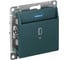Выключатель карточный Systeme Electric (Schneider Electric) AtlasDesign, 10 А, без задержки отключения, механизм, изумруд, ATN000867 1