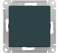 1-клавишный выключатель Systeme Electric Atlasdesign изумруд 2-полюсный, 10а, механизм ATN000821
