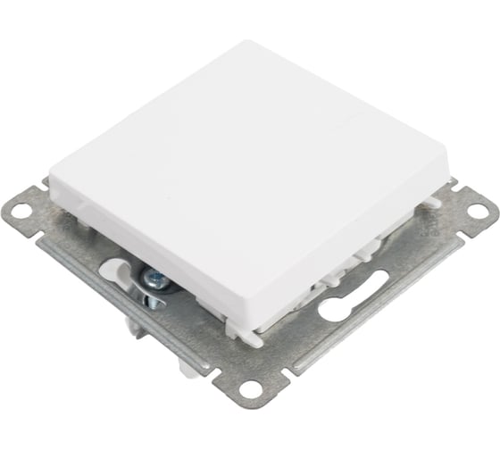 1-клавишный выключатель Systeme Electric Atlasdesign белый 2-полюсный, 10а, механизм ATN000121