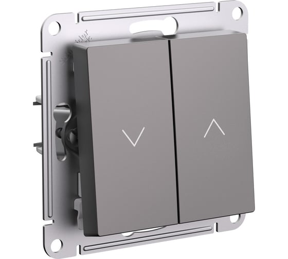 Выключатель жалюзи Systeme Electric Atlasdesign мокко Выключатель жалюзи 2-кл., 10а, механизм ATN000619 1