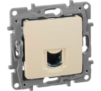 Розетка Legrand компьютерная RJ45 категория 6 UTP Legrand Etika слоновая кость 672353