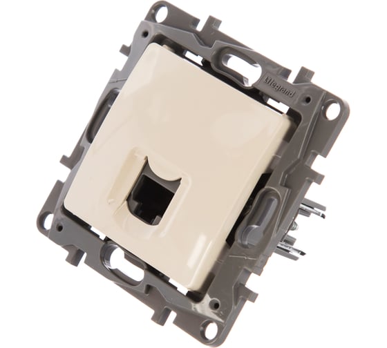 Розетка Legrand компьютерная RJ45 категория 6 UTP Legrand Etika слоновая кость 672353