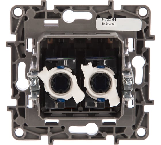 Розетка Legrand компьютерная двойная RJ45 категория 6 UTP Legrand Etika белый 672254