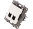 Розетка Legrand компьютерная двойная RJ45 категория 6 UTP Legrand Etika белый 672254 4