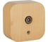 Розетка Legrand TV (телевизионная) Legrand Quteo "звезда" IP20 накладной монтаж дерево 782269 2