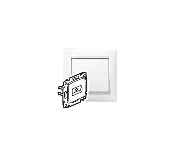 Розетка Legrand компьютерная двойная RJ45 категория 6 FTP Legrand Valena монтаж на винтах белый 774233