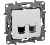 Розетка Legrand ETIKA RJ11+RJ45 5е UTP белый 672252 16015146