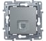Розетка Legrand телефонная RJ11 Legrand Etika алюминий 672440 4