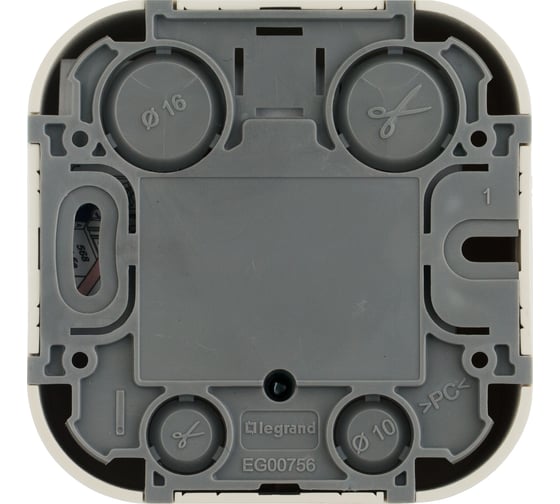 Розетка Legrand телефонная RJ11 Legrand Quteo IP20 накладной монтаж слоновая кость 782244