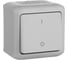 Выключатель Legrand двухполюсный одноклавишный Legrand Quteo IP44 10А 250В винтовые зажимы накладной монтаж серый 782339 1