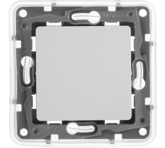 Переключатель Legrand одноклавишный IP44 Legrand Etika 10А 250В безвинтовые зажимы белый 672200