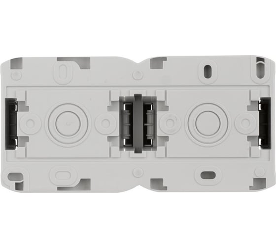 Выключатель+розетка Legrand 2К+З шторки IP44 серый 782348