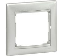 Рамка Legrand DIY Valena 1-ая, алюминий 694330