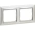 Горизонтальная рамка Legrand DIY Valena 2-ая, алюминий 694331 1
