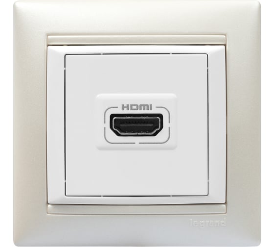 Розетка Legrand HDMI для аудио и видеоустройств Legrand Valena белый 770085