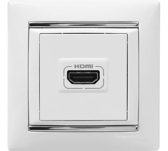 Розетка Legrand HDMI для аудио и видеоустройств Legrand Valena белый 770085