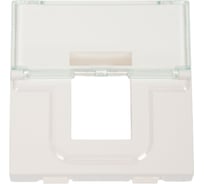 Лицевая панель для информационных розеток Legrand Программа Mosaic, для коннектора формата Keystone - 2 м 078604