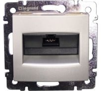 Розетка Legrand Valena алюминий, 1хrj45 utp 770242