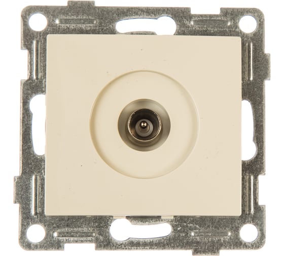 Механизм антенной розетки GUSI ELECTRIC Bravo одинарной, СУ, бежевый С10А1-003 1